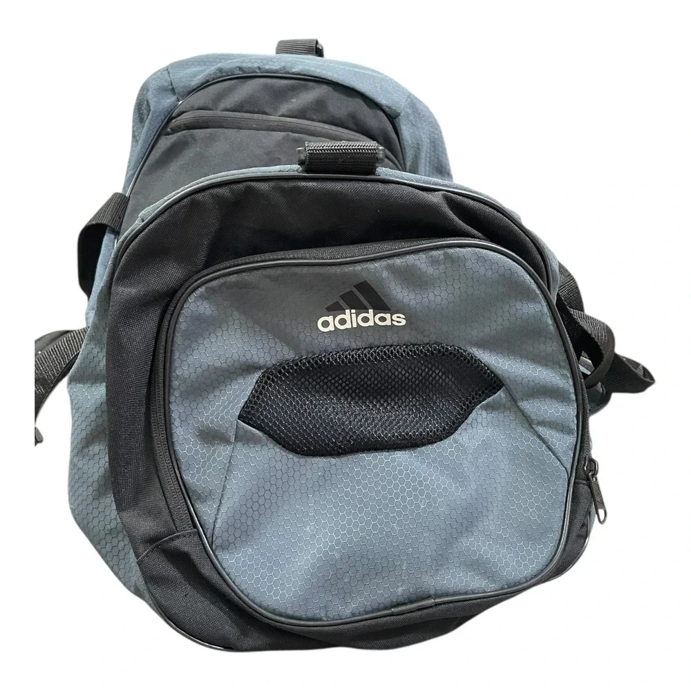 Adidas Black Gray‎ Duffle Bag Gym Sports Travel Carry On Weekend Zip